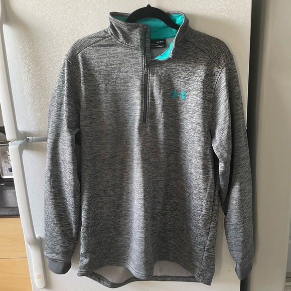 Under Armour Other - Men’s Under Armour Quarter Zip Jacket Grey and Blue - Size Large L/G